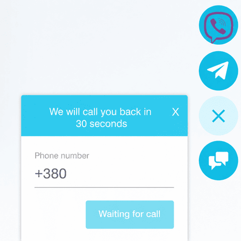 Call2Me — callback widget for your website